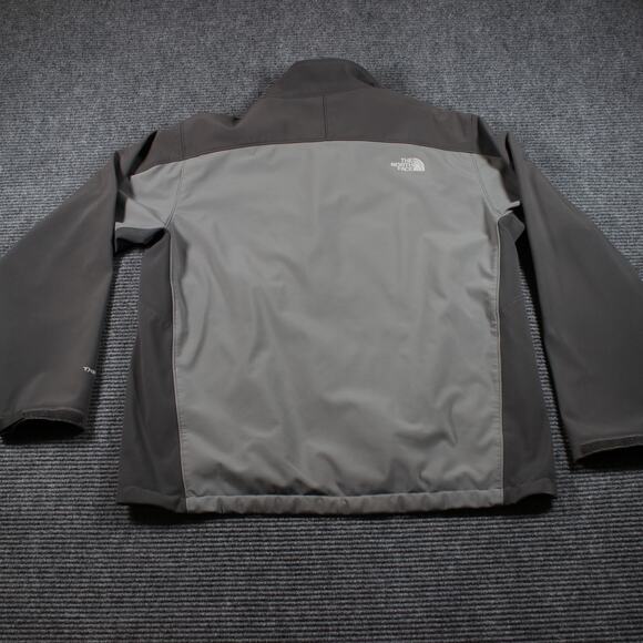 The North Face Apex Softshell Jacket Mens XL Gray/Black Wind Resistant Fleece - Picture 5 of 10
